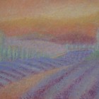 "Lavender Fields"  Pastel on Paper  16"x11"