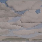 "San Juan Island Sky"  Watercolor on Paper  7"x5"